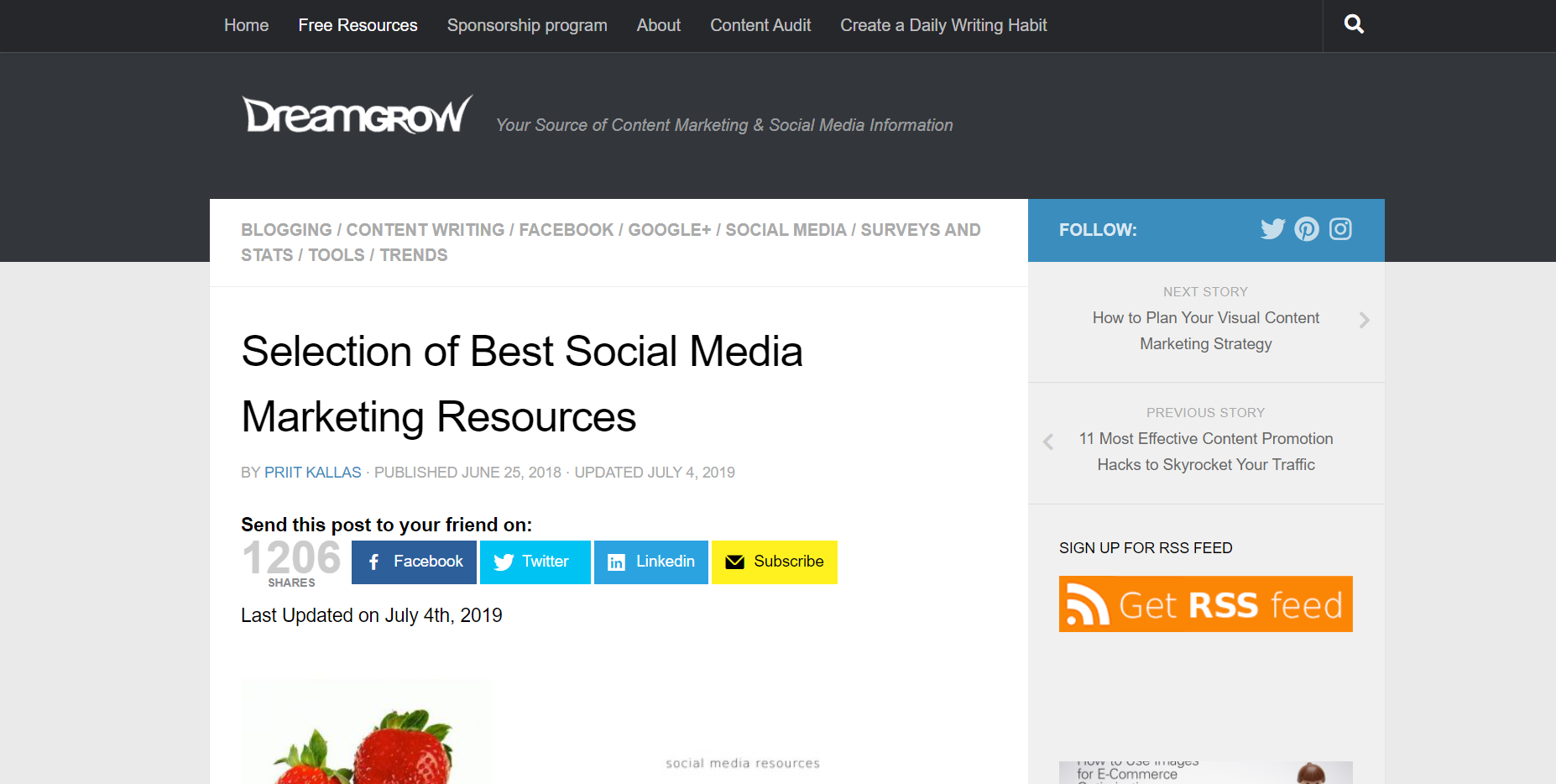 social media blogs